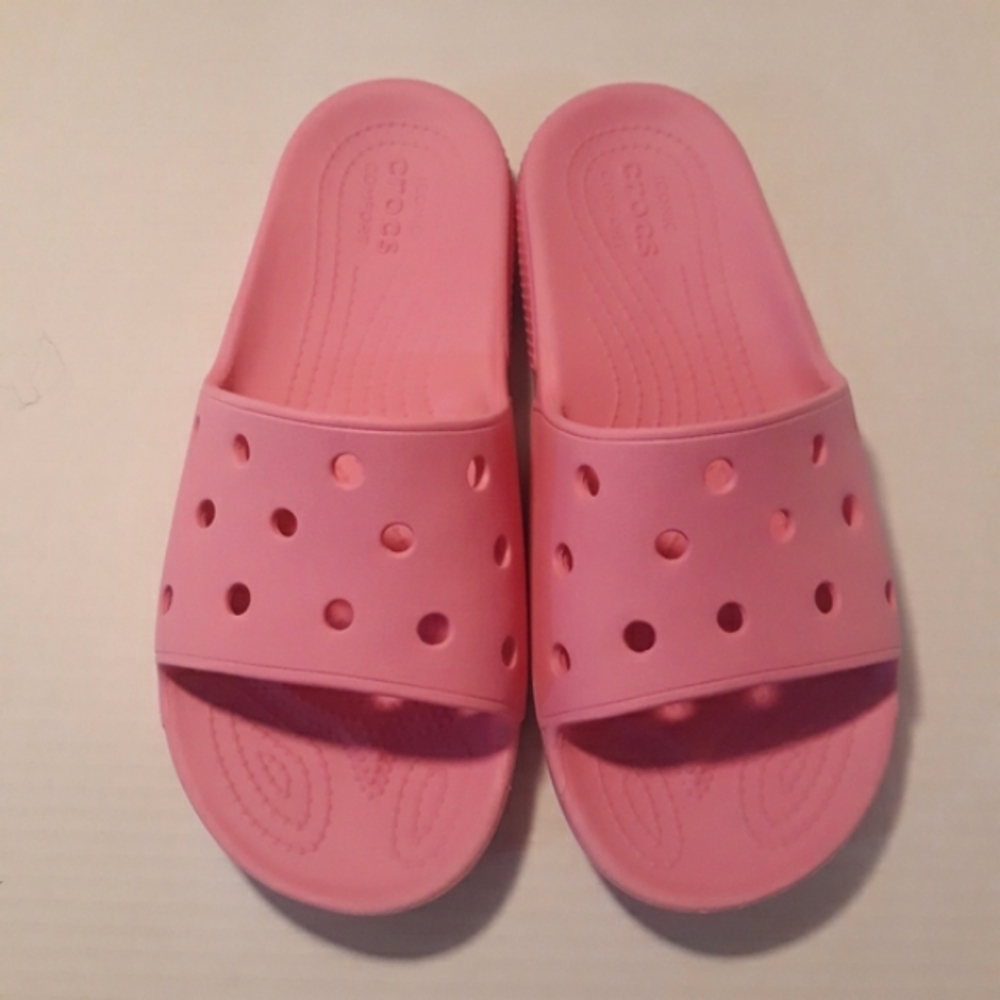 (Used) Crocs Slides - Taffy Pink (W9/M7)